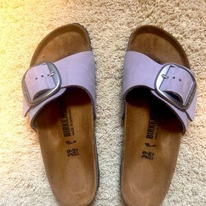 Birkenstock Madrid Big Buckle in purple fog